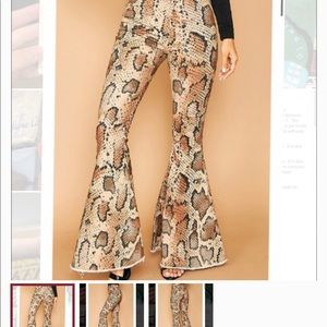 Amazing Snakeskin Flare bottoms
